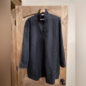 Mark & Graham Black Linen Tunic LIKE NEW